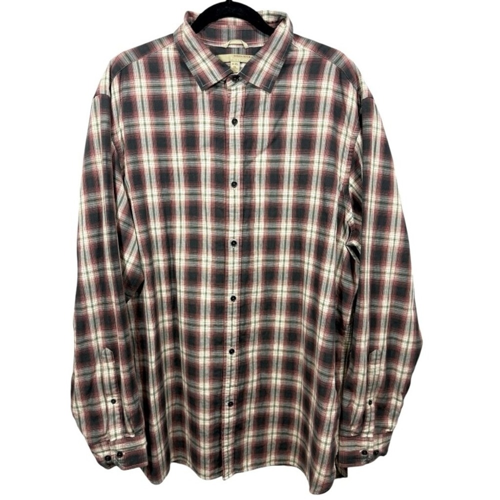 Banana Republic Mens Heritage Plaid Long Sleeve Button Up Shirt Size XXL Casual‎
